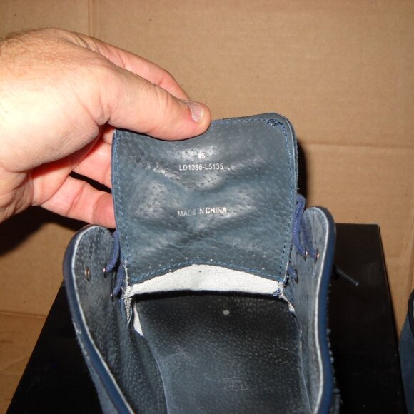 BROWNS B2 DESSERT CHUKKA BOOT SIZE 12 EUR46 IN BLUE SUEDE - Picture 6 of 8